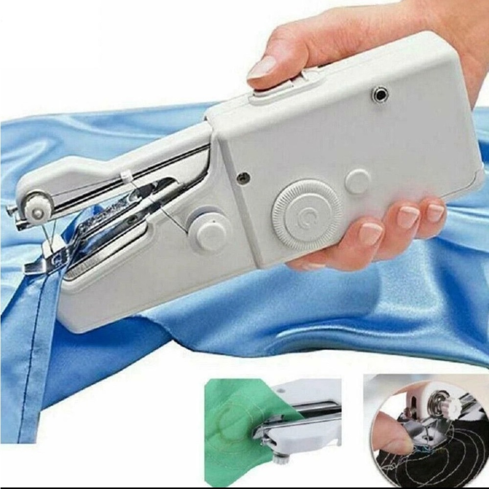 🫟 3/$25 Portable Hand-Held Sewing Machine | White | Battery Powered